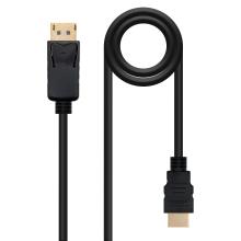 Cable Nanocable DisplayPort macho A HDMI macho 2m negro
