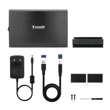 Caja externa Tooq HD TQE-3531B 3.5" USB 3.0 negro