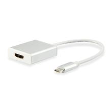 Adaptador Equip USB Tipo C macho a HDMI hembra 15cm