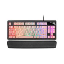 Teclado H-mecánico TKL Mars Gaming MKAXE con reposamuñecas