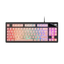 Teclado H-mecánico TKL Mars Gaming MKAXE con reposamuñecas
