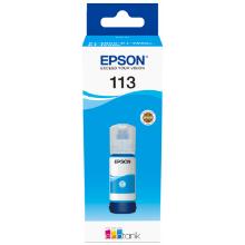 Botella de tinta original Epson 113 cian