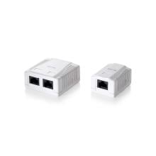 Roseta de superficie CAT6 con 2x hembras RJ45