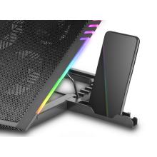 Base refrigeradora Mars Gaming MNBC5 17" RGB + soporte móvil