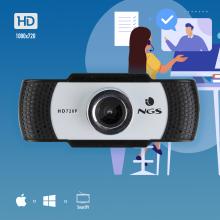 Webcam NGS Xpress Cam 720 HD negro