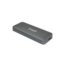 Caja externa TooQ SSD M.2 SATA (B-Key) USB tipo C gris