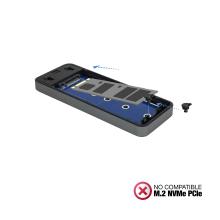 Caja externa TooQ SSD M.2 SATA (B-Key) USB tipo C gris