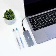 Caja externa TooQ SSD M.2 SATA (B-Key) USB tipo C gris