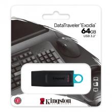 Memoria USB 3.2 Kingston DTX 64GB negro