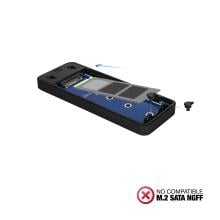 Caja externa TooQ TQE-2280B SSD M.2 NVMe PCIe (solo usb c)