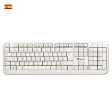 Teclado multimedia NGS Spike USB blanco