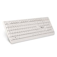 Teclado multimedia NGS Spike USB blanco