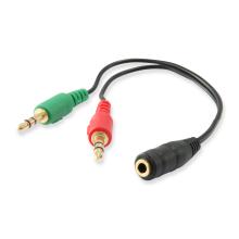 Adaptador Equip audio 1xJack 3.5mm hembra a 2xJack 3.5mm macho