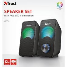 Altavoces Trust 2.0 Arys RGB 6W RMS
