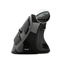 Ratón inalámbrico Trust Voxx recargable ergonómico vertical negro