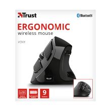Ratón inalámbrico Trust Voxx recargable ergonómico vertical negro
