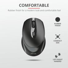 Ratón inalámbrico Trust Zaya recargable gris