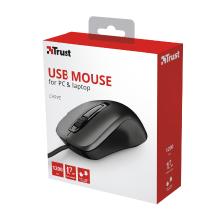 Ratón Trust Carve 1200 DPI USB negro