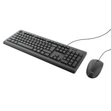 Teclado y ratón Trust TKM-250 USB negro Silencioso