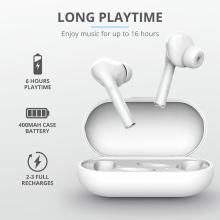 Auriculares Bluetooth Trust Nika Táctil blanco