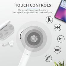 Auriculares Bluetooth Trust Nika Táctil blanco
