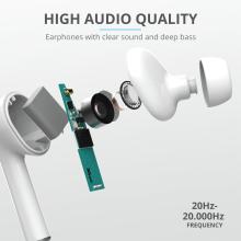 Auriculares Bluetooth Trust Nika Táctil blanco