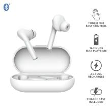 Auriculares Bluetooth Trust Nika Táctil blanco