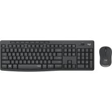 Teclado y ratón inalámbrico Logitech MK295 silent negro