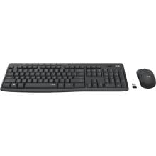 Teclado y ratón inalámbrico Logitech MK295 silent negro