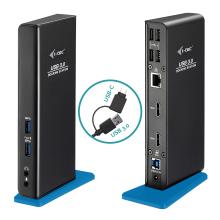 Adaptador Station I-Tec USB-A y USB Tipo C 2xHDMI RJ45