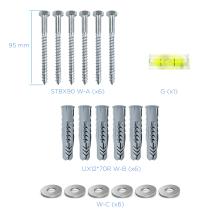 Soporte de pared TooQ LP4380XL-B 43" a 80" con doble brazo