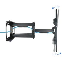 Soporte de pared TooQ LP3790TN-B 37" a 90" oon doble brazo extensible