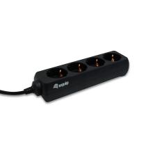Regleta Equip 4 Schukos a toma IEC C14 1.1m negro