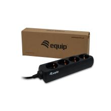 Regleta Equip 4 Schukos a toma IEC C14 1.1m negro