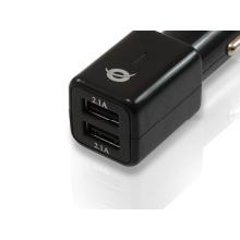 Cargador de coche Conceptronic 5V 2xUSB 12/24V 4.2A