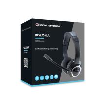 Auricular con micrófono Conceptronic Polona USB