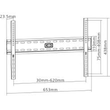 Soporte de pared Equip 650330 37" a 70" fijo negro