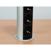Regleta de mesa Equip Pop-Up 3 tomas + 2xUSB-A