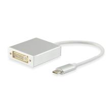 Adaptador Equip USB Tipo C macho a DVI-I hembra