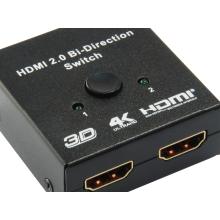 Adaptador/selector HDMI Equip 2 entradas 1 salida (reversible)