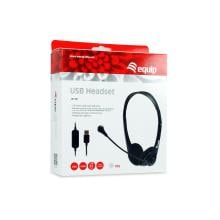 Auriculares con micrófono Equip Life USB negro