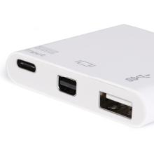 Adaptador Equip USB Tipo C a 1xMini DisplayPort 1xUSB-A 3.0 1xUSB-C PD 60W