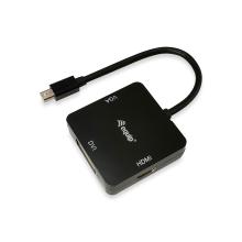 Adaptador Equip Mini DisplayPort-Thunderbolt macho a 1xHDMI 1xDVI 1xVGA