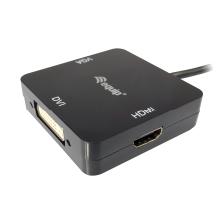 Adaptador Equip Mini DisplayPort-Thunderbolt macho a 1xHDMI 1xDVI 1xVGA