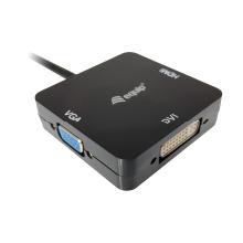 Adaptador Equip Mini DisplayPort-Thunderbolt macho a 1xHDMI 1xDVI 1xVGA