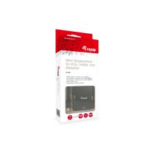 Adaptador Equip Mini DisplayPort-Thunderbolt macho a 1xHDMI 1xDVI 1xVGA