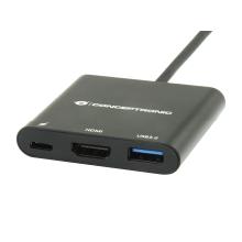 Adaptador Conceptronic USB tipo C a HDMI y 1x USB 3.0 + carga 60W