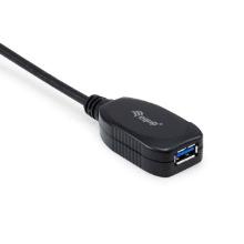 Cable extensor Equip USB-A 3.0 macho/hembra activo 10m negro
