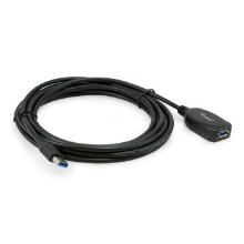 Cable extensor Equip USB-A 3.0 macho/hembra activo 5m negro