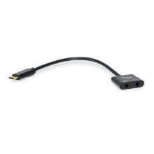 Adaptador Equip USB tipo C macho a 2xJACK 3.5mm (auricular y micrófono)